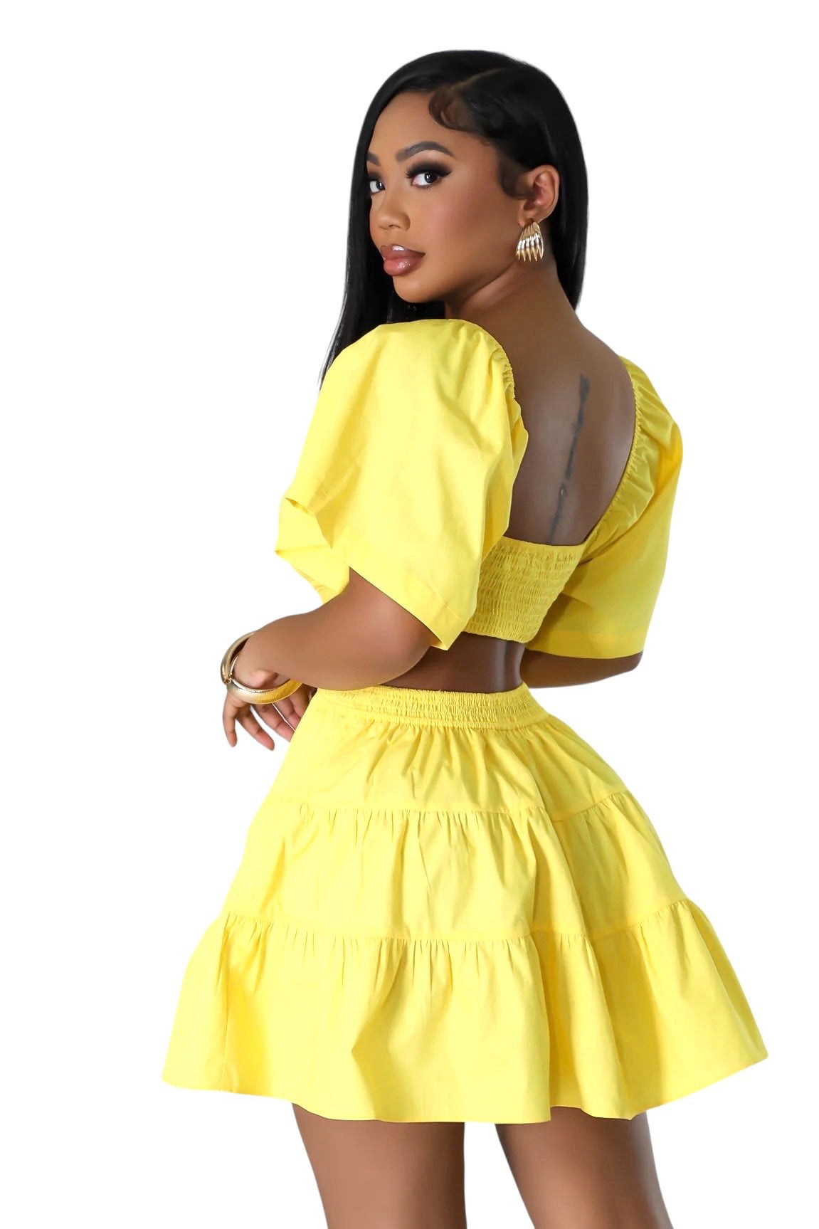 Off or On the Shoulder Cut Out Mini Dress