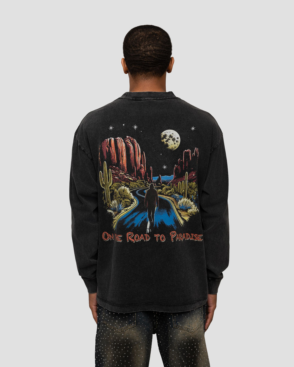 Road to Paradise Long Sleeve T-Shirt - Black