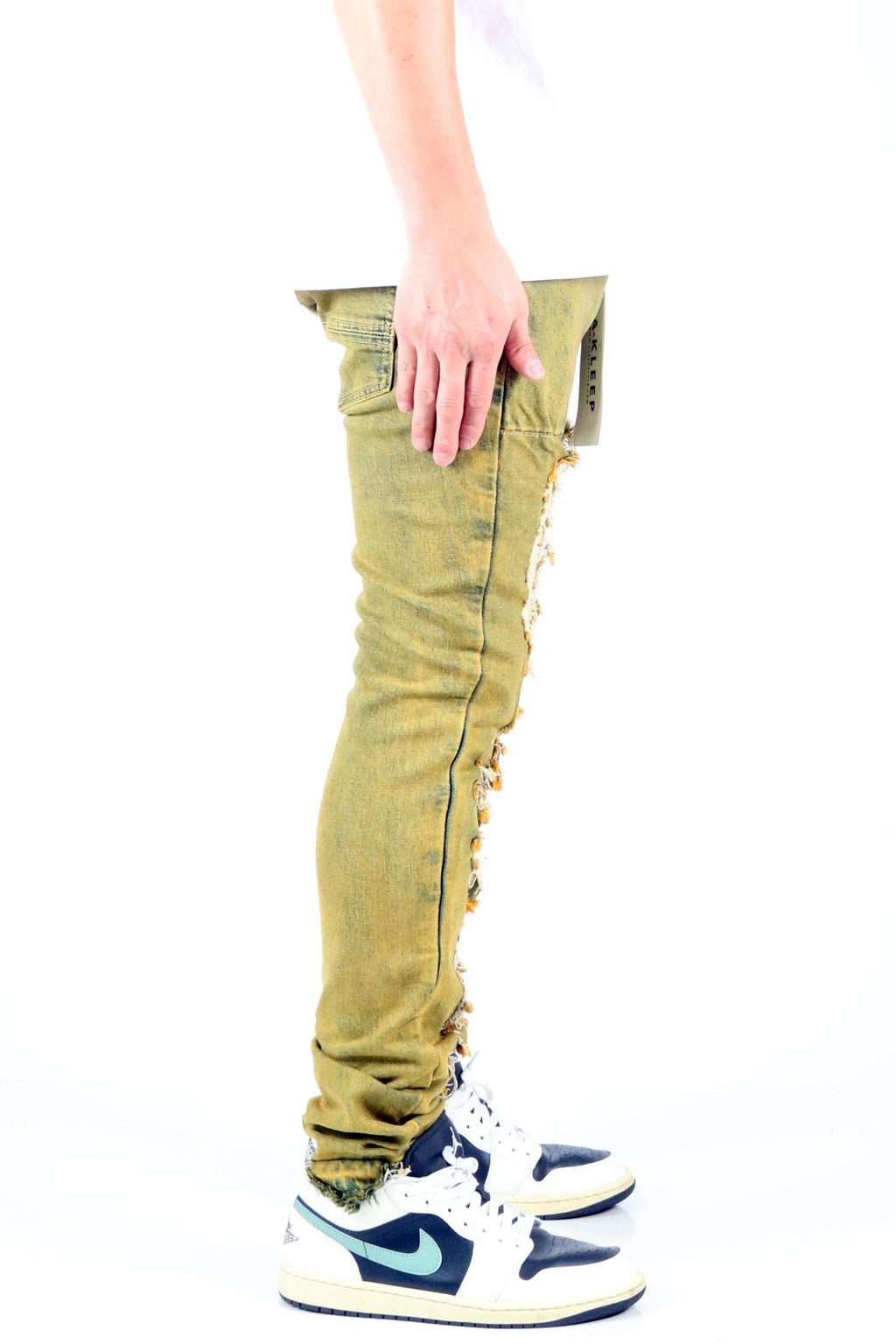 RON Men's Premium Heavy Washed Skinny Denim Pants